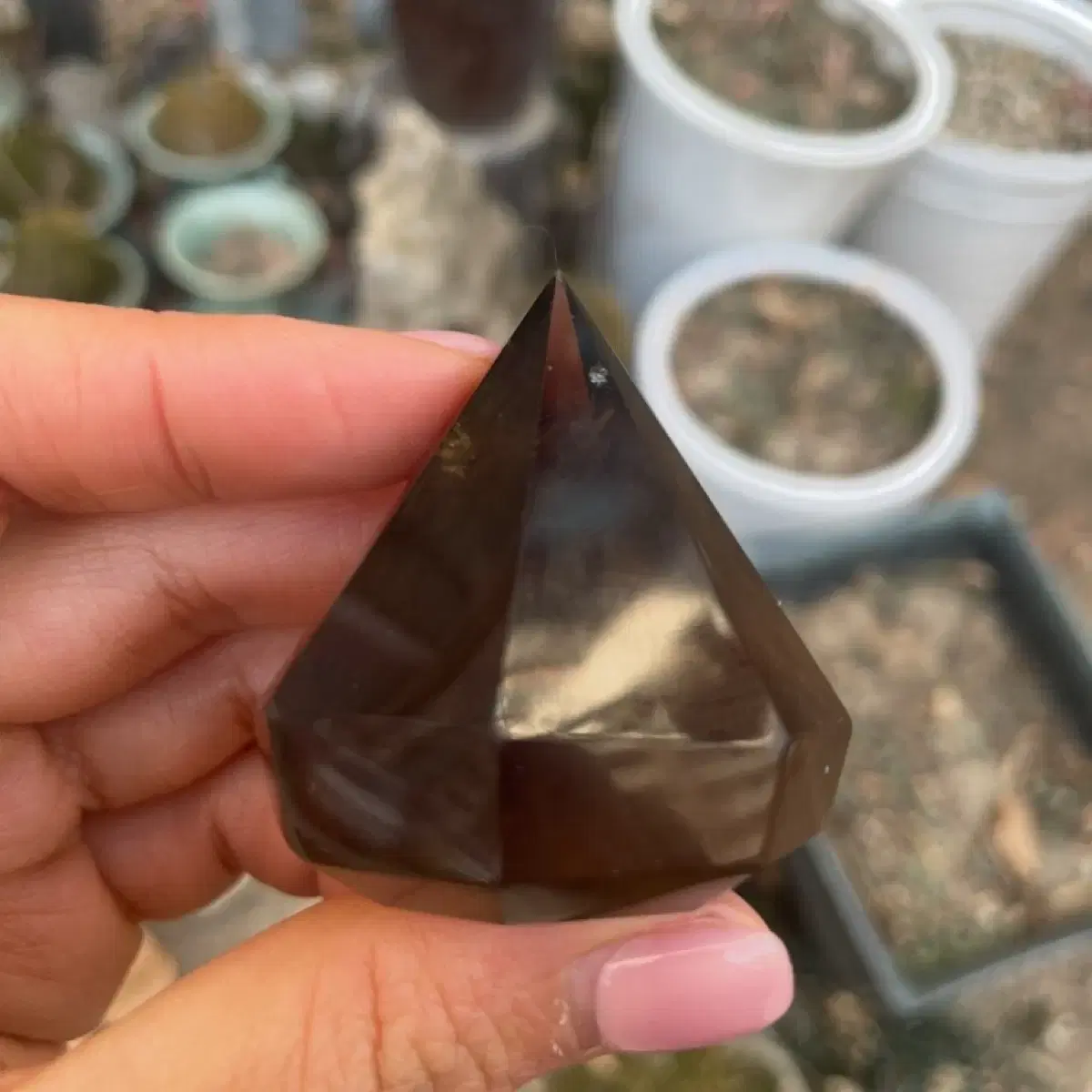 smoky quartz diamond **imperfect**