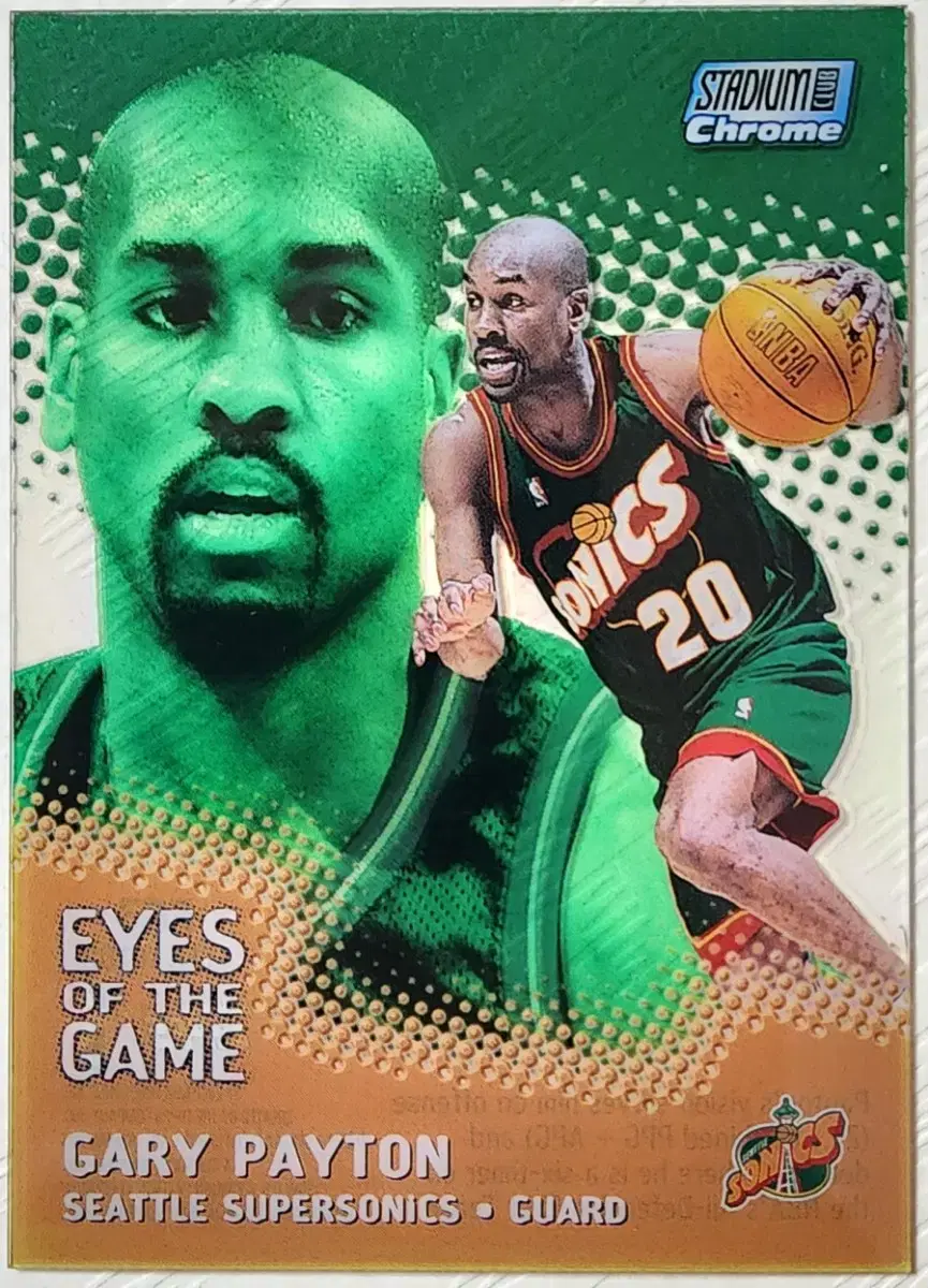 Gary Payton 시애틀 슈퍼소닉스 Refractor  카드 1장