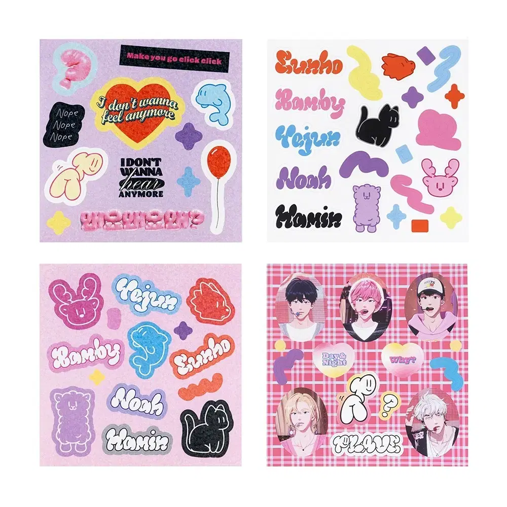 플레이브 왜요 스티커 팩 A, B (why? sticker pack)