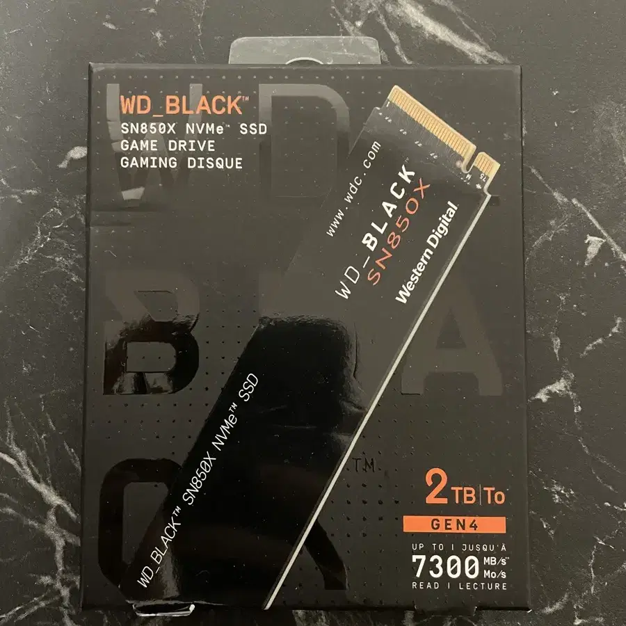 [미개봉] WD BLACK SN850X M.2 NVMe SSD 2TB