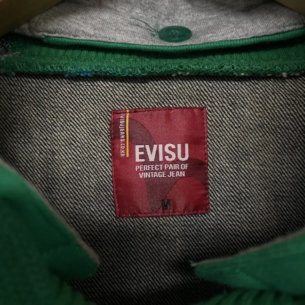 에비수 Evisu 우먼스 데님 바시티 자켓