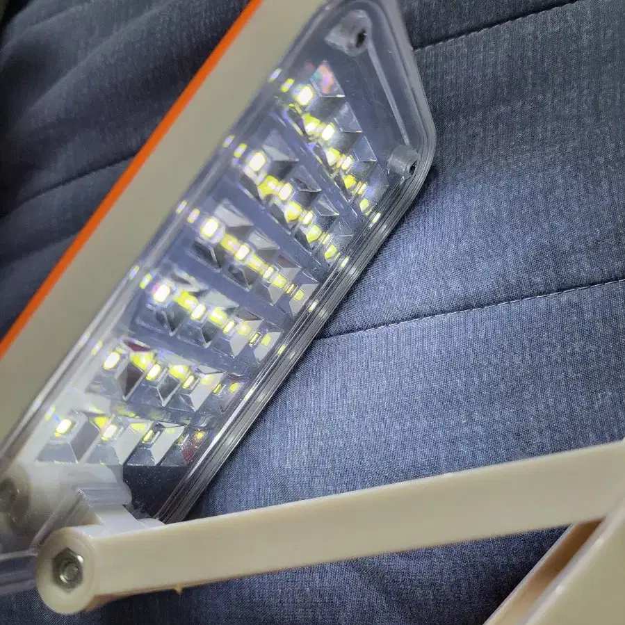 SMD LED 폴더블 접이식 데스크 탁상용 램프 스탠드 주황