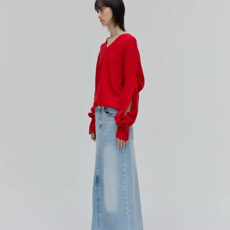 플리즈프로젝트 맥시 데님 스커트 롱치마 MAXI DENIM SKIRT