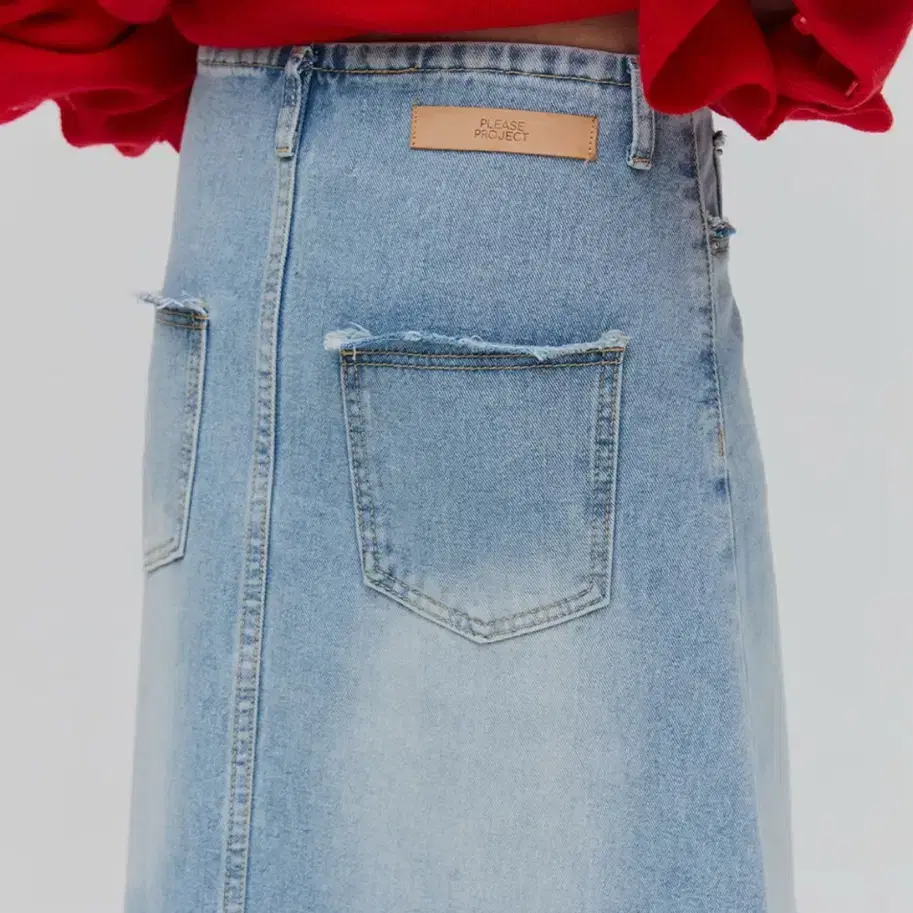 플리즈프로젝트 맥시 데님 스커트 롱치마 MAXI DENIM SKIRT