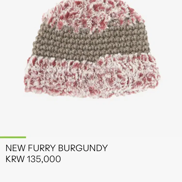 미수아바흐브 NEW FURRY HAT BURGUNDY