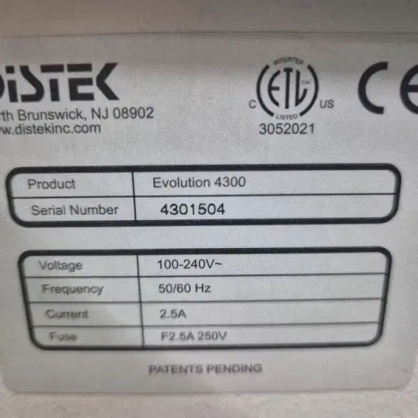 DISTEK Evolution 6300/4300/TCS-0200C