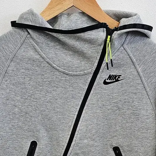 나이키 Nike 라이트 그레이 크롭 후드티 공용 S A540