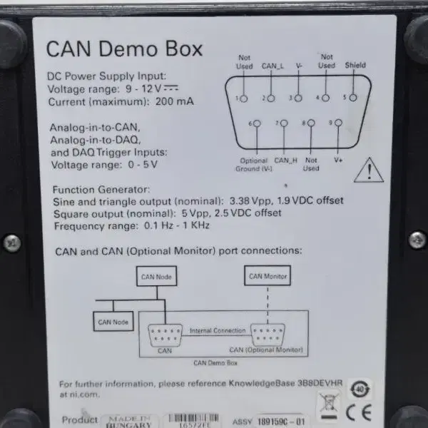 National Instruments CAN Demo Box