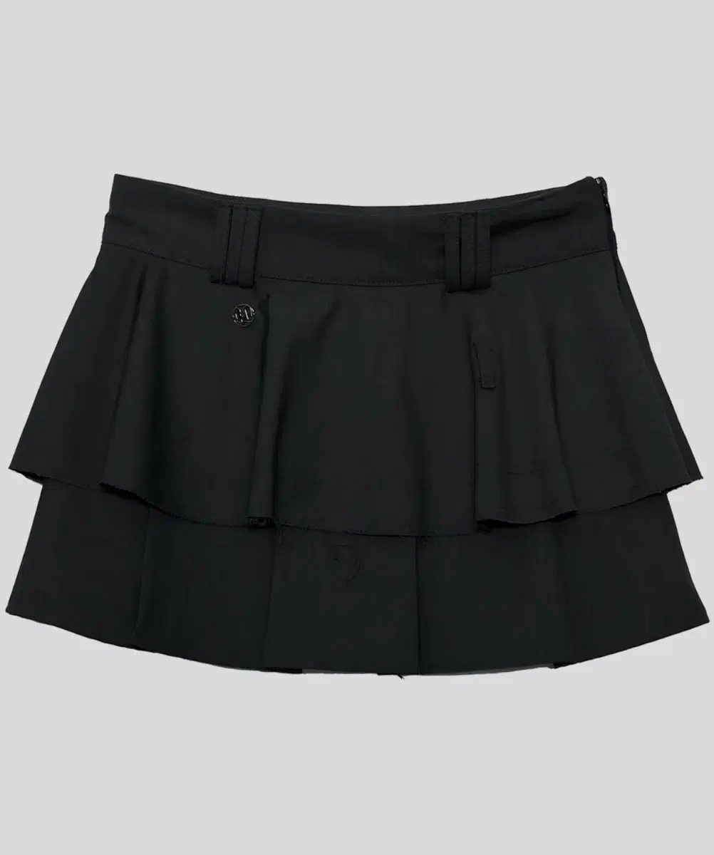 플레어업 레이어드 플리츠 스커트