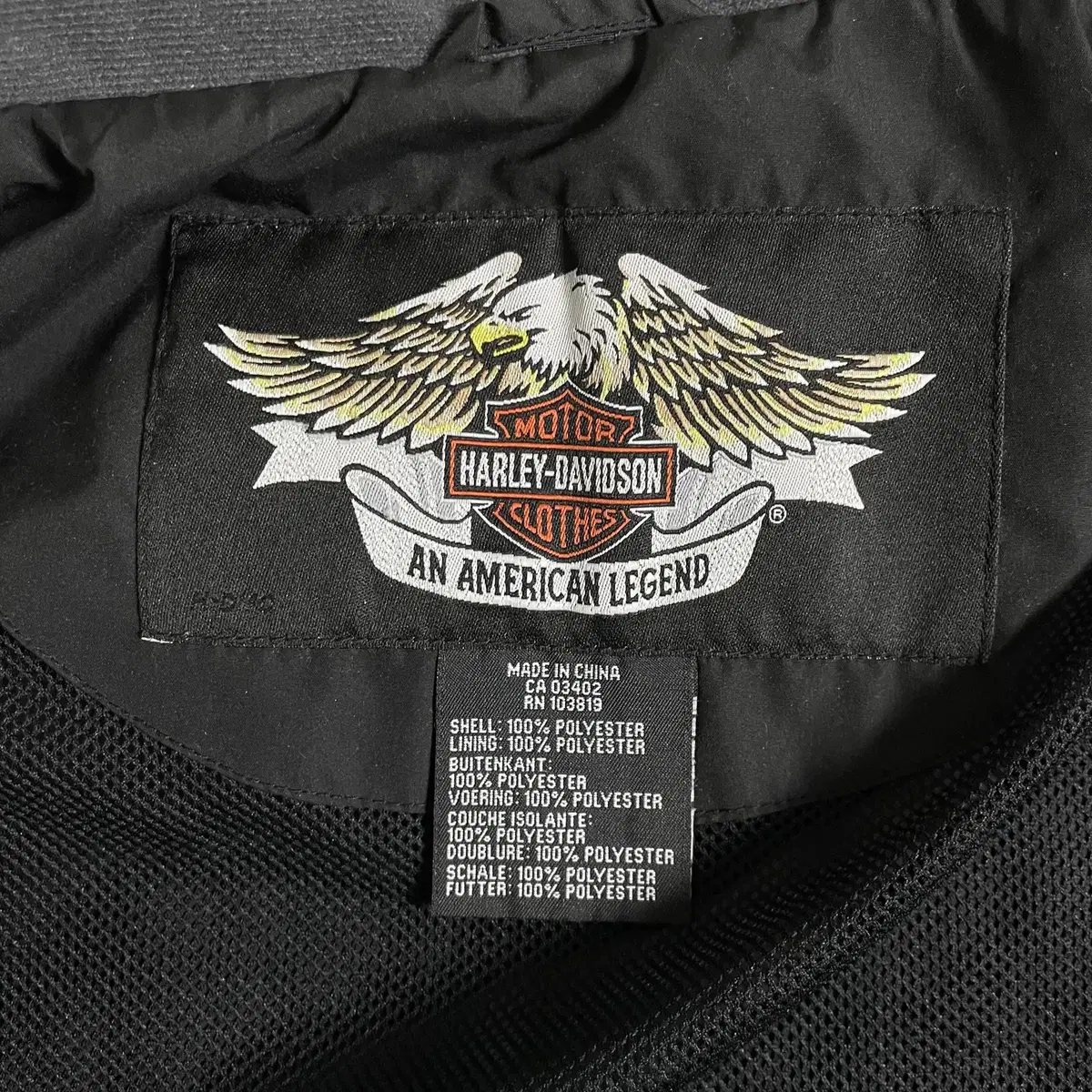 Harley Davidson 할리데이비슨 빅로고 폴리 자켓 S