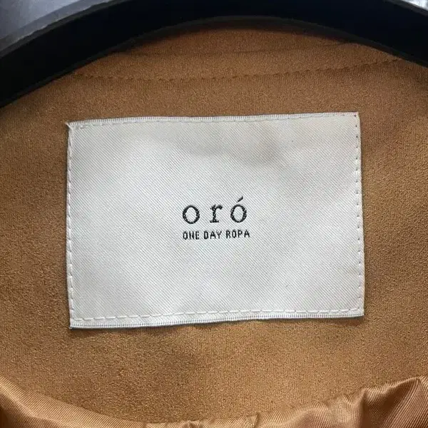 미사용 오로 ORO 베이지 엔터 포켓 버핑 레더 자켓 우먼스S