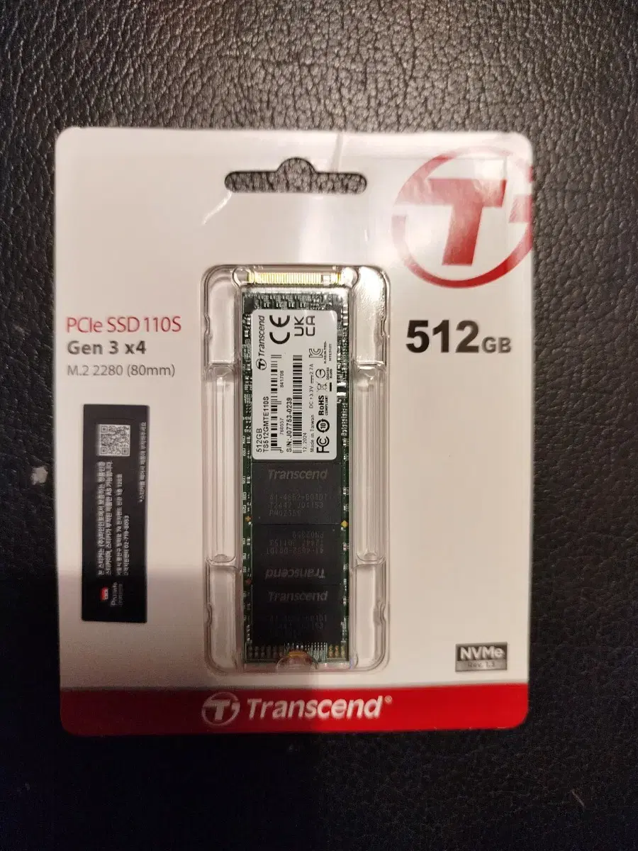 TRANSCEND 512GB NVME GEN 3 *4 새상품