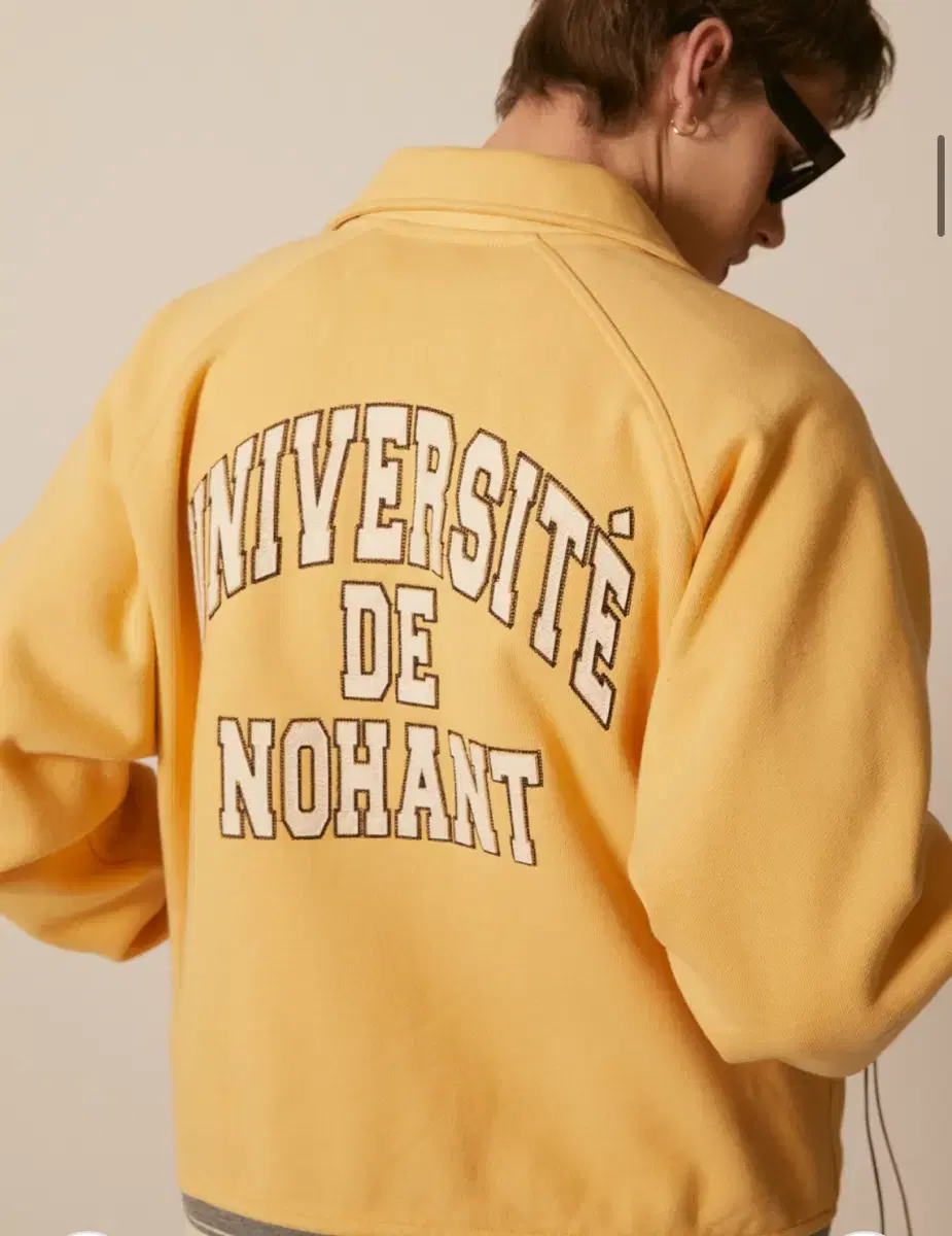 노앙 UNIVERSITE STADIUM JACKET YELLOW