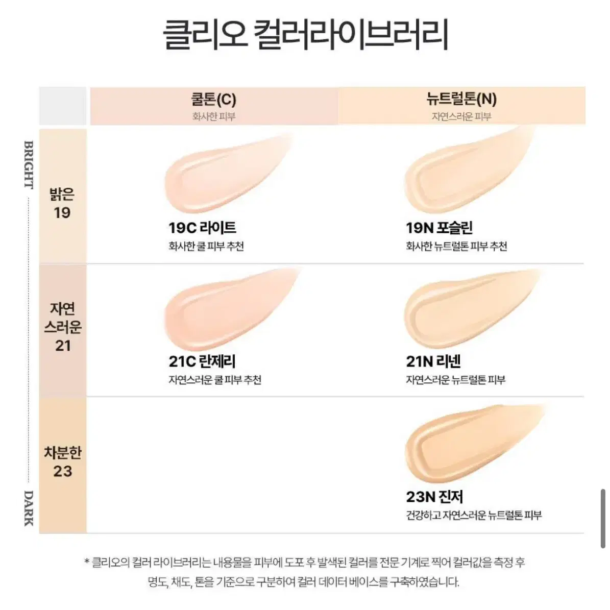 클리오 파운데이션 21c 란제리 판매