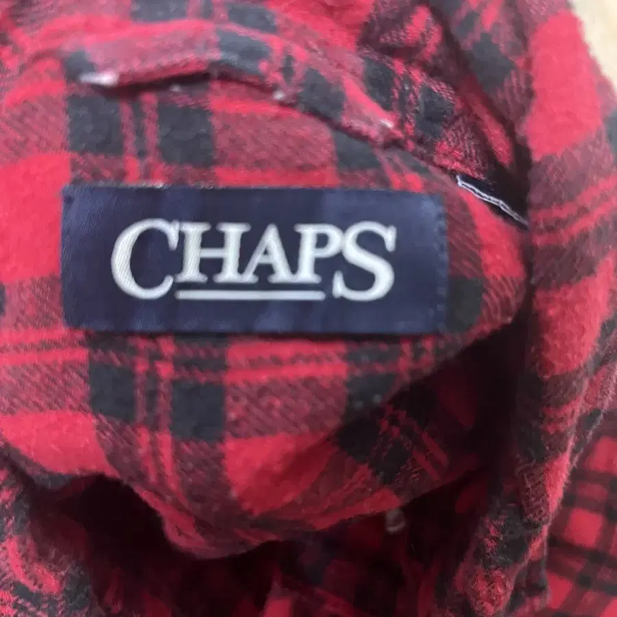 CHAPS(폴로 브랜드) 체크무늬 셔츠 L사이즈