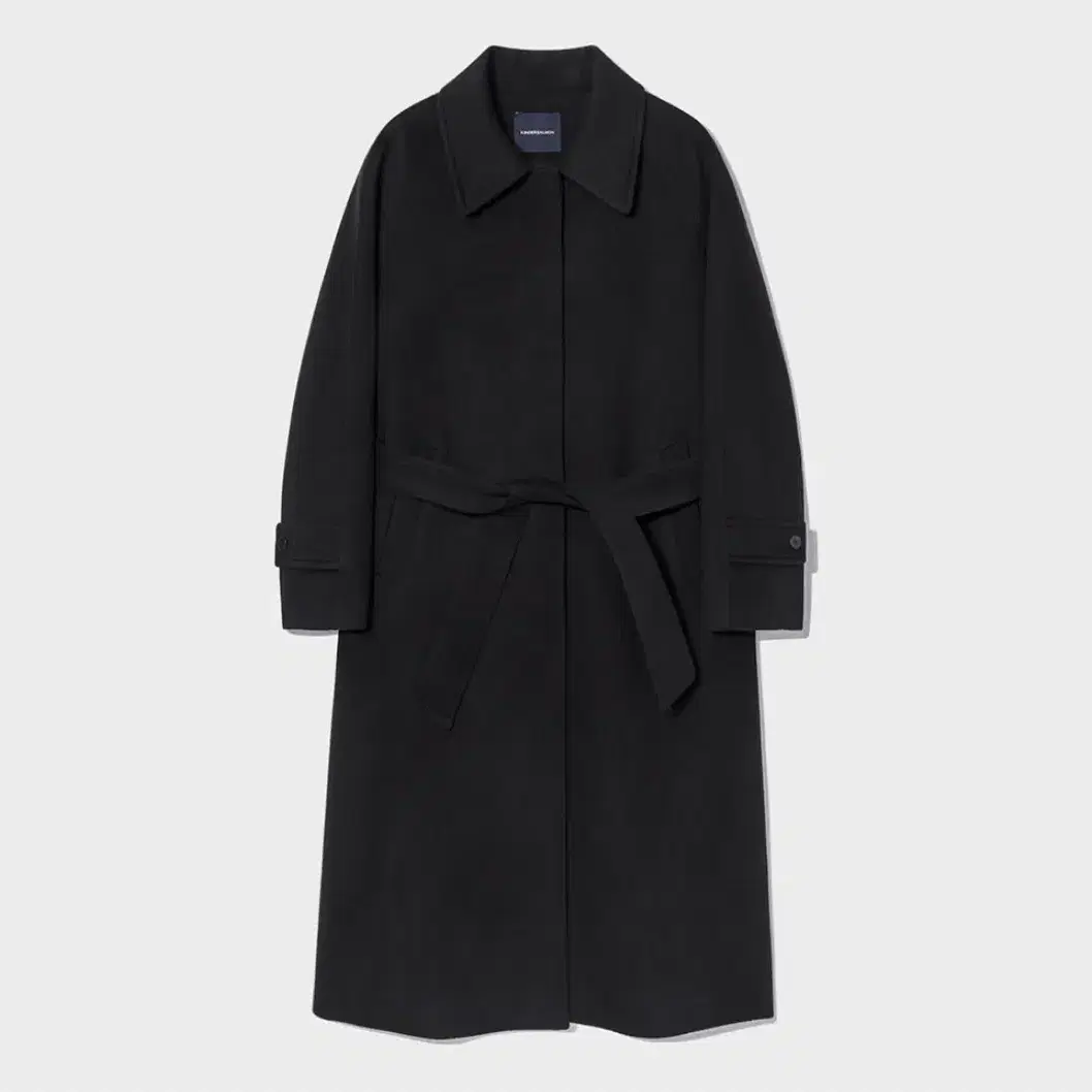 킨더살몬 Cashmere Single Coat Black