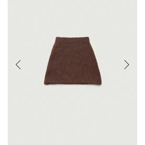 더바넷 Brown Susie Alpaca Knit Mini Skirt