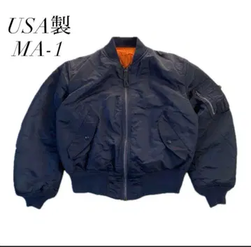 90s USA제 ALPHA 알파 플라이트 자켓 MA1- 네이비