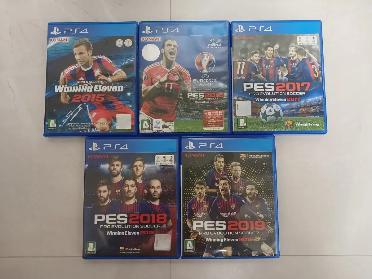 플스4 PS4 게임 (위닝 PES 시리즈 5종 일괄)