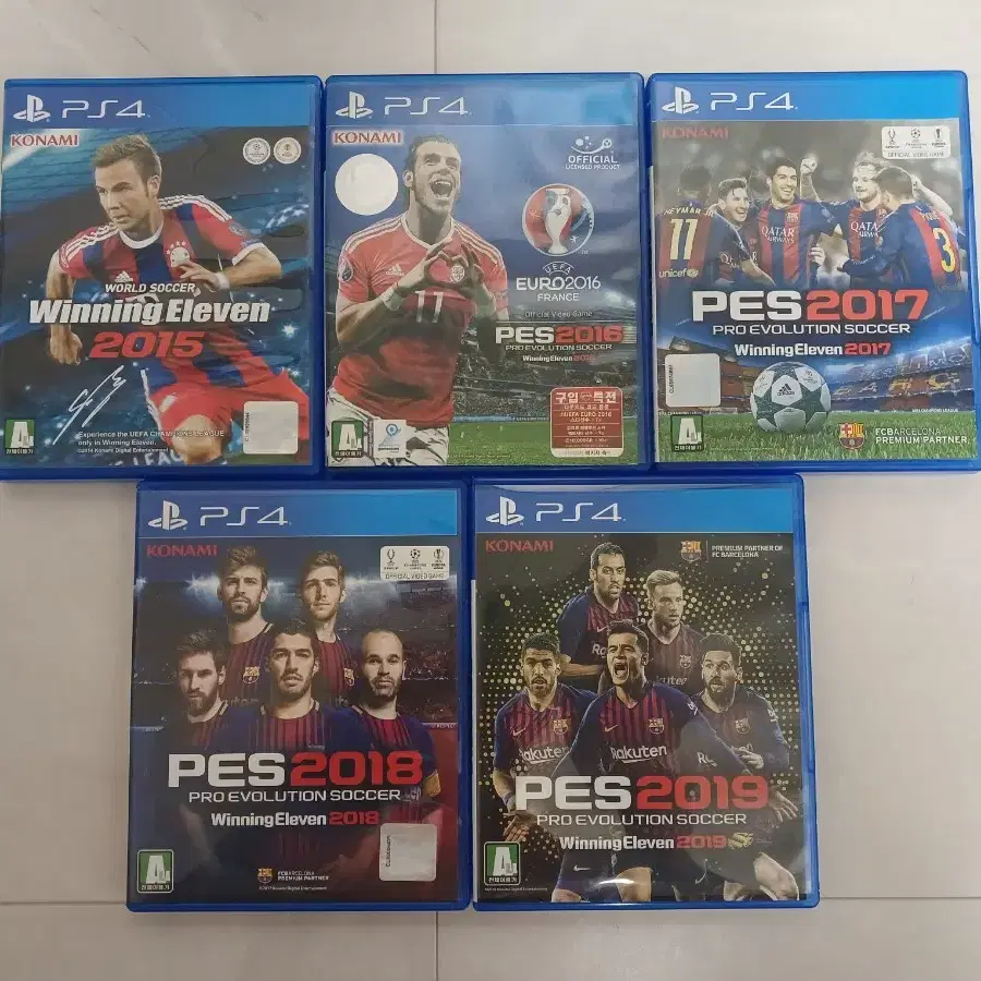 플스4 PS4 게임 (위닝 PES 시리즈 5종 일괄)