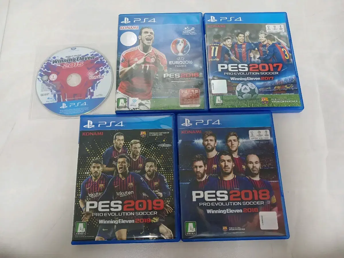 플스4 PS4 게임 (위닝 PES 시리즈 5종 일괄)