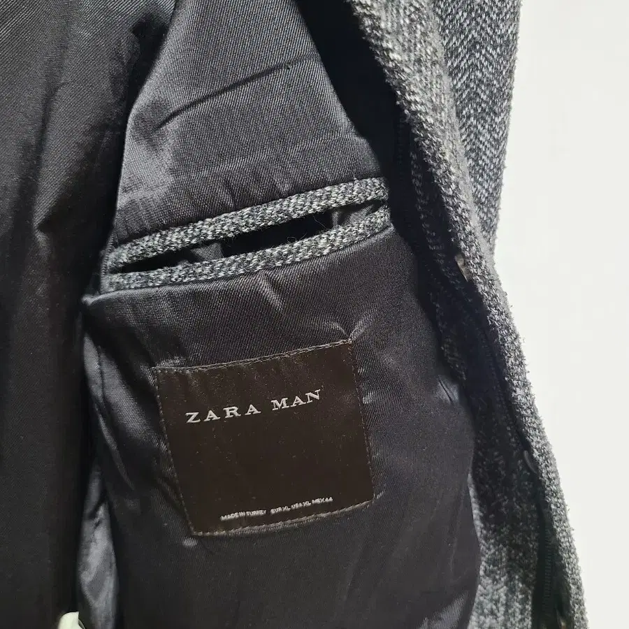 ZARA MAN 헤링본 봄버 자켓 XL