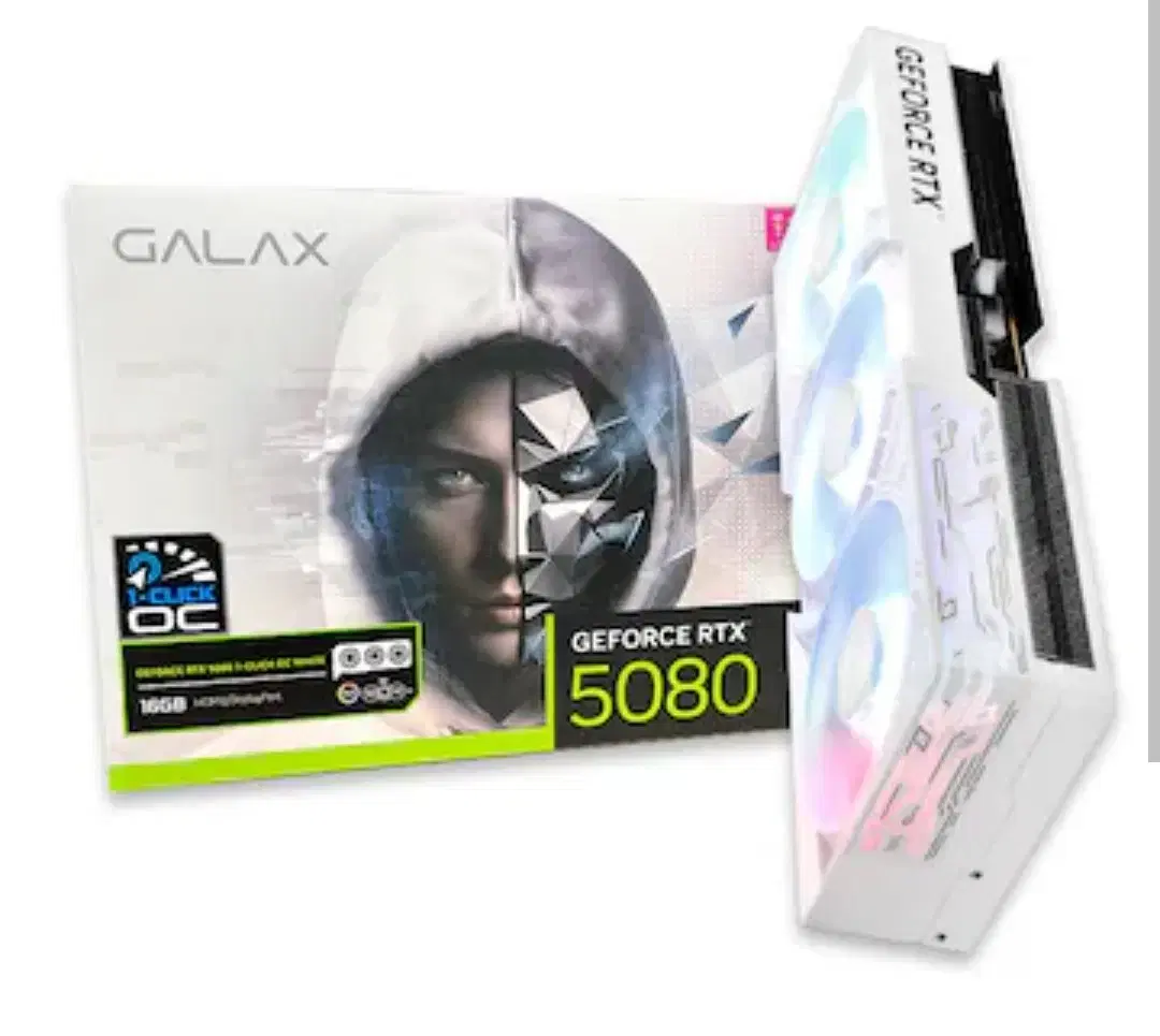 갤럭시 GALAX 지포스 RTX5080 WHITE OC D7 16GB