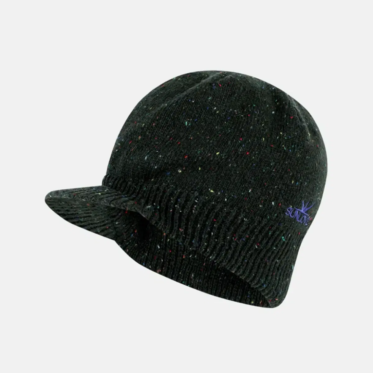 썬러브 비니 Speckle Visor Beanie Charcoal