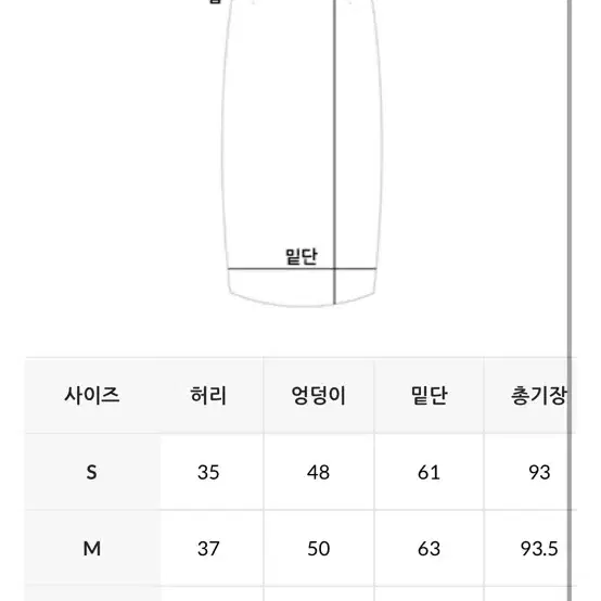 데일리쥬 디언스 데님 카고 롱스커트 연청 S (1회착용)