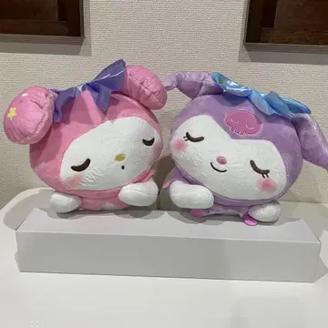 마이멜로디 - 쿠로미포근하게 누워있는 BIG 봉제 인형 2개 세트