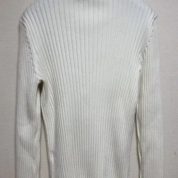 아모멘토 리브드 하이넥 가디건 ribbed high neck