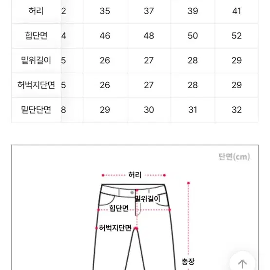 골반뽕 청바지