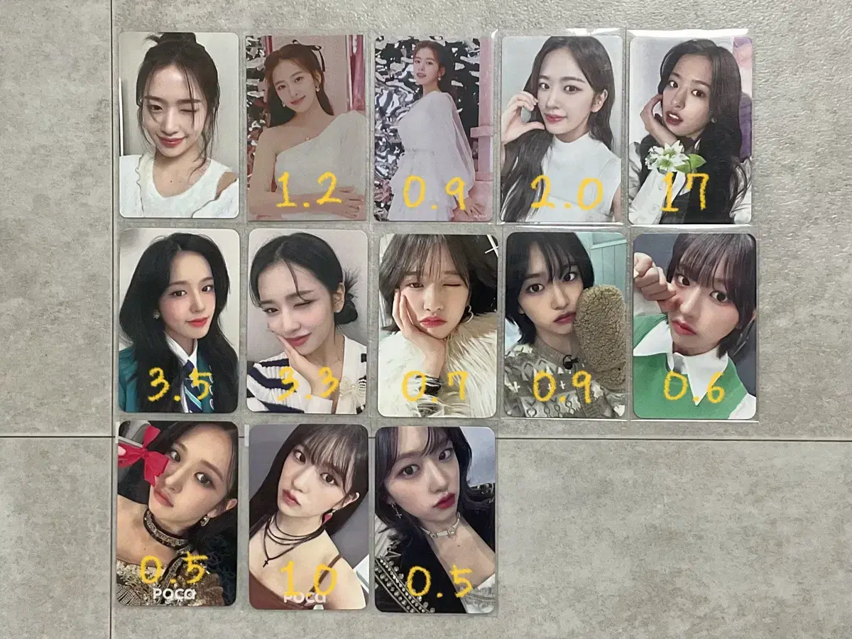 아이브 안유진 시세킹 코사지 배웅회 장갑 사웨 일레븐 여름포토북 포카