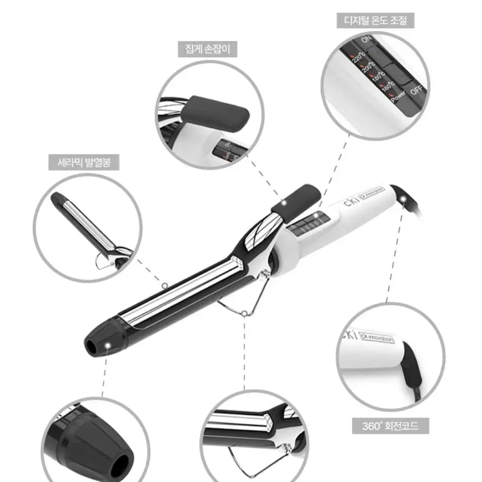 CKI 봉고데기 19mm 히피펌