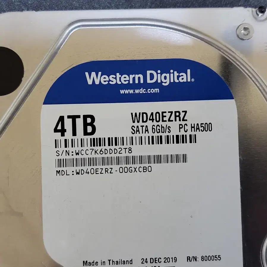 컴퓨터 하드 HDD WD BLUE 4TB