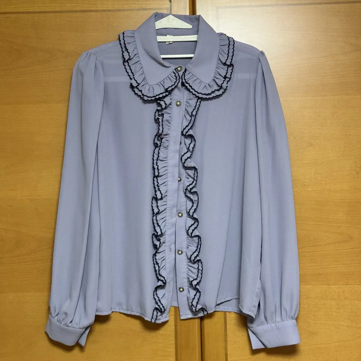 밀크코코아 Lovely collar ribbon blouse