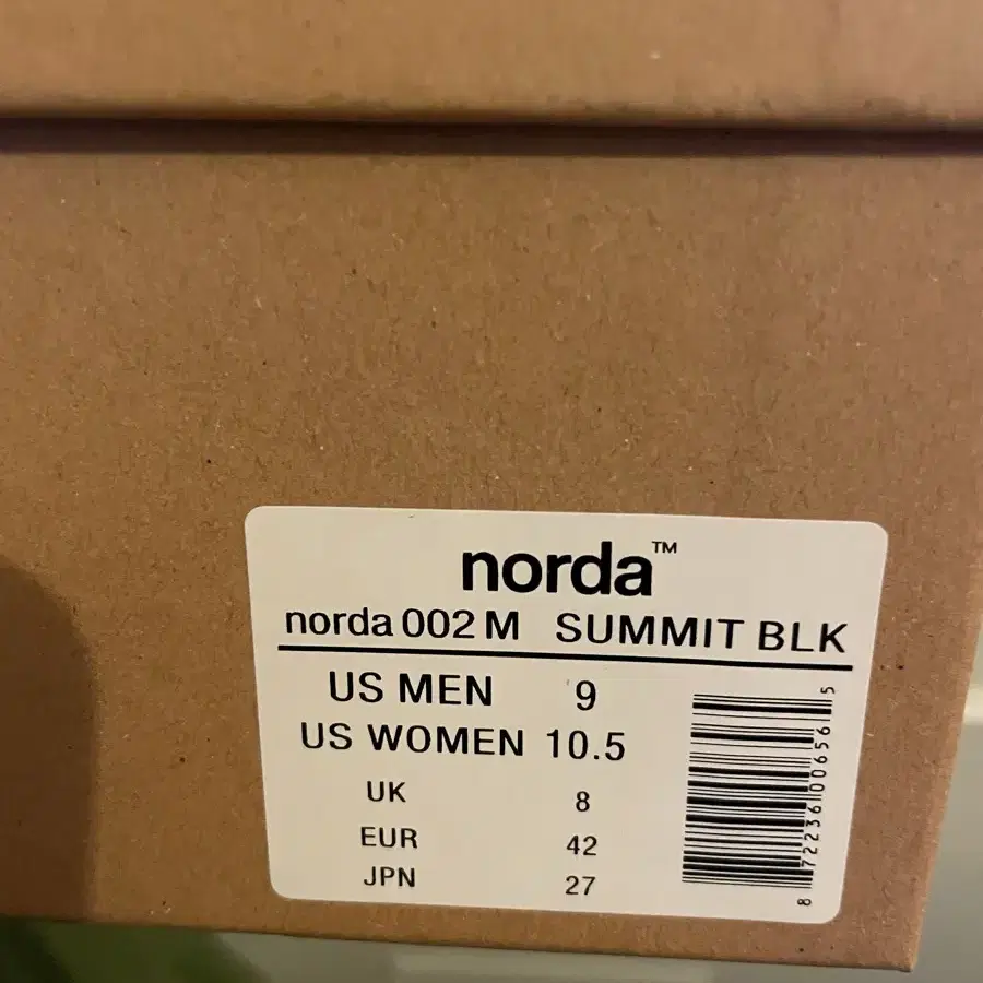 Norda 002 m summit black 270 us9 노다