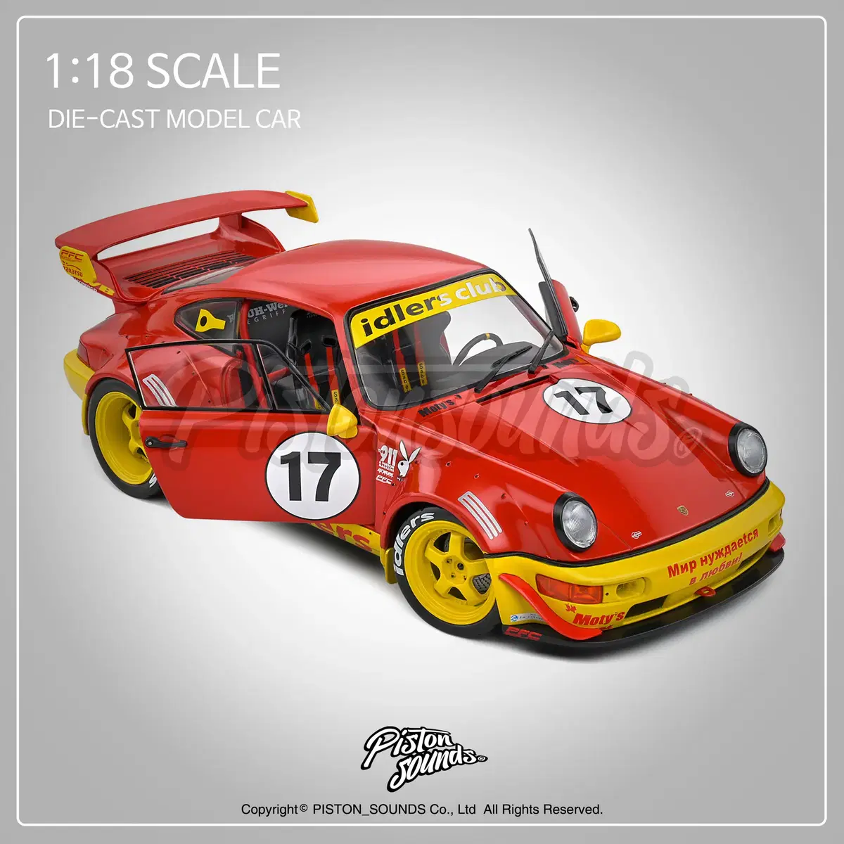 1:18스케일 다이캐스트 포르쉐 964 RWB MATYS 아이들러스