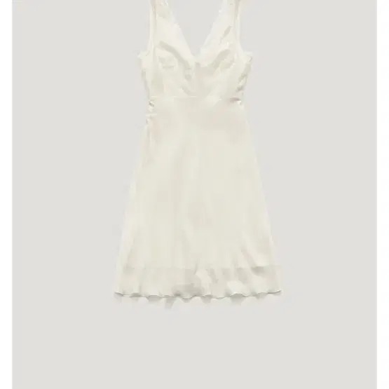 Farven deep v neck dress ivory