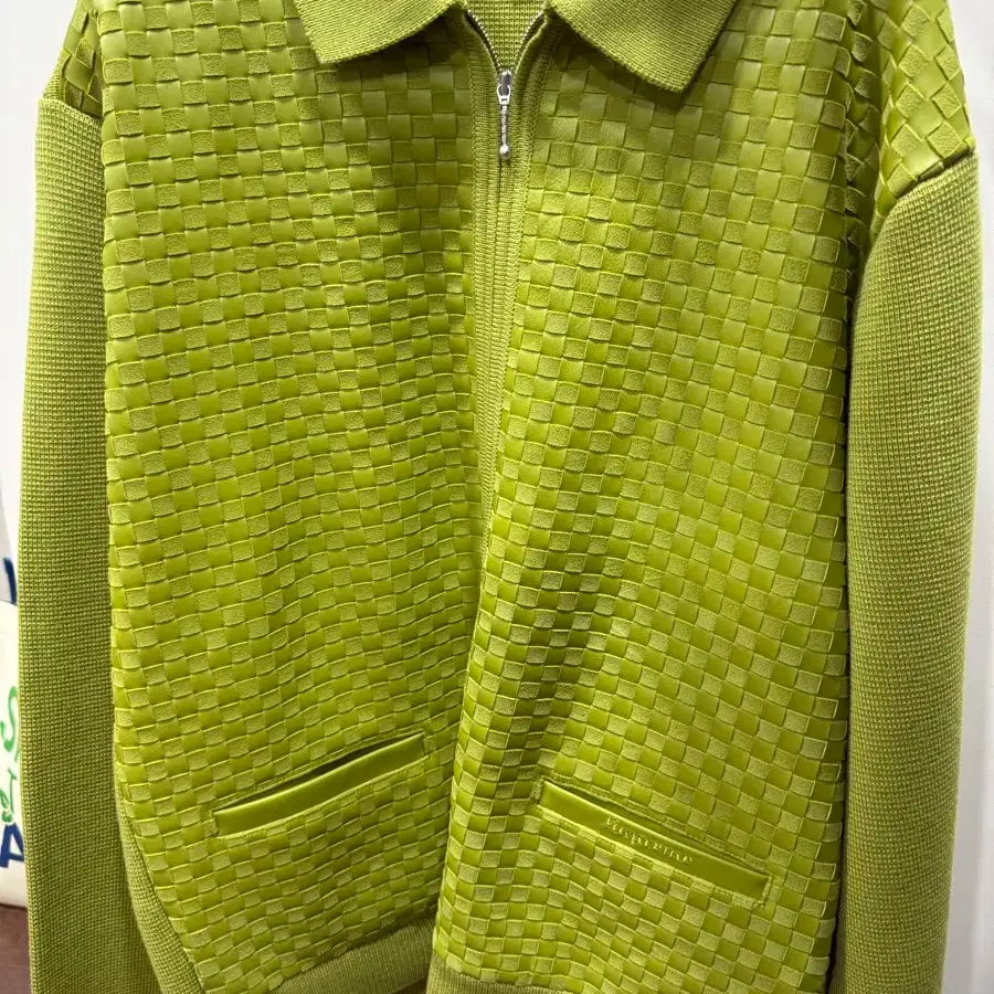 Supreme Woven Leather Zip-Up Cardigan for Sale | Bunjang Global