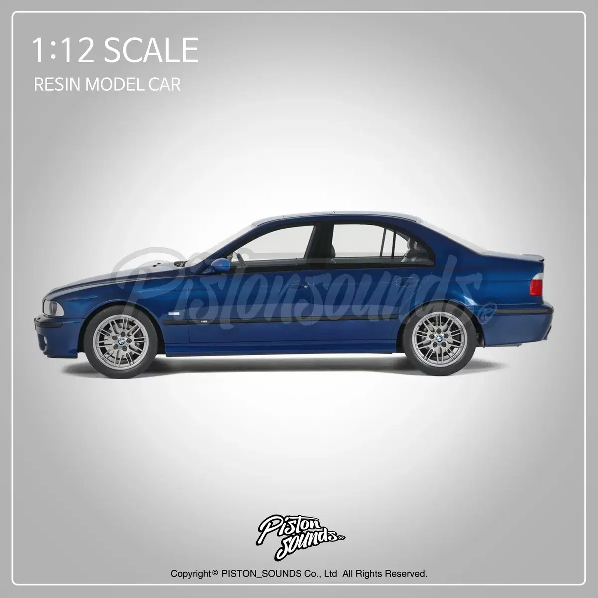 1:12스케일 다이캐스트 BMW E39 M5 레진모델 블루메탈릭 올드카