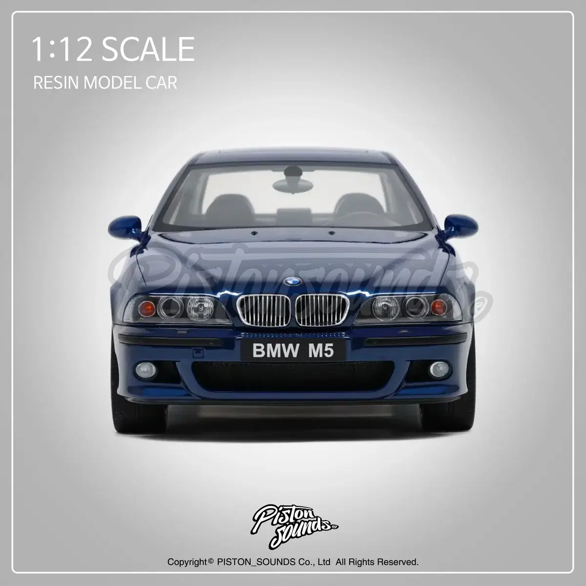 1:12스케일 다이캐스트 BMW E39 M5 레진모델 블루메탈릭 올드카