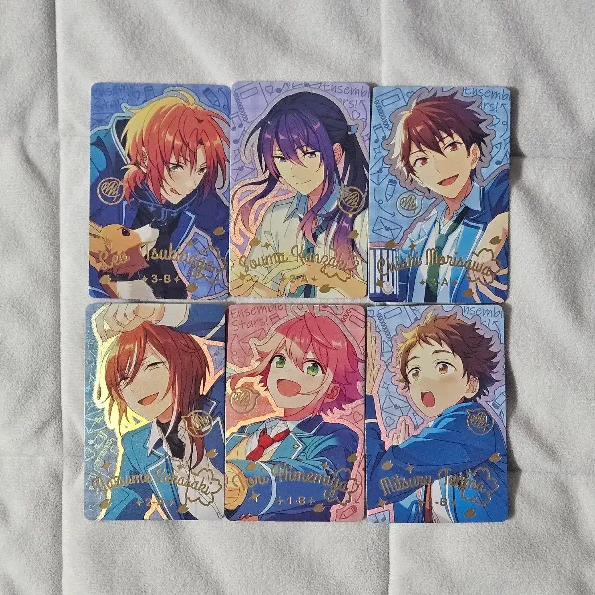 Ensemble Stars! uniform cards sell Leo, Soma, Chiaki, Natsume, Tori, Mitsuru, and Keito