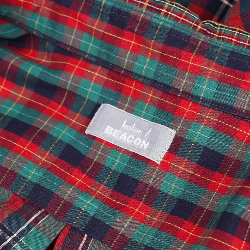 KOLOR BEACON multi check shirts 컬러