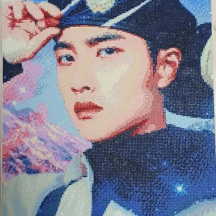 엑소 디오 도경수 백현 보석십자수 완성본 양도