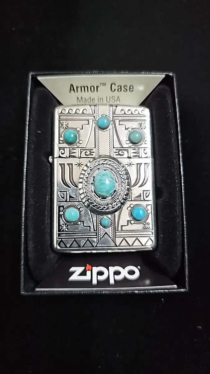 (새상품)지포 zippo 아머 인디안 터키석 시리즈