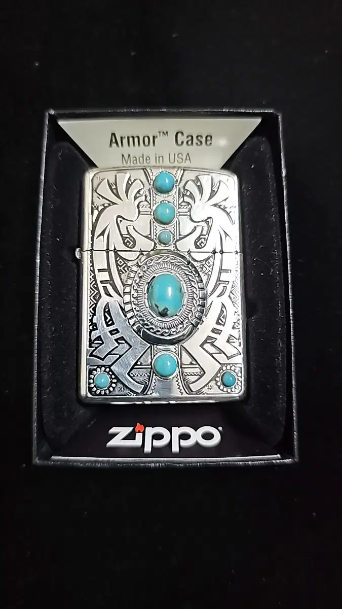 (새상품)지포 zippo 아머 인디안 터키석 시리즈