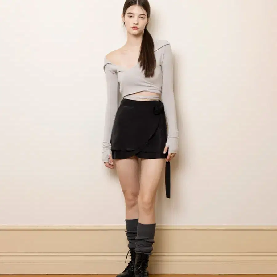 새상품)낫유어로즈 케이트 랩 스커트 kate wrap skirt