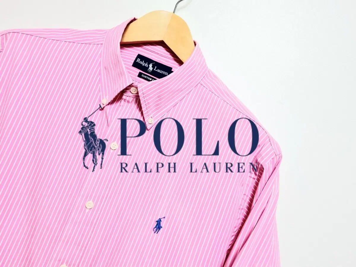 남성 폴로 랄프로렌 POLO pink 긴팔 남방 셔츠