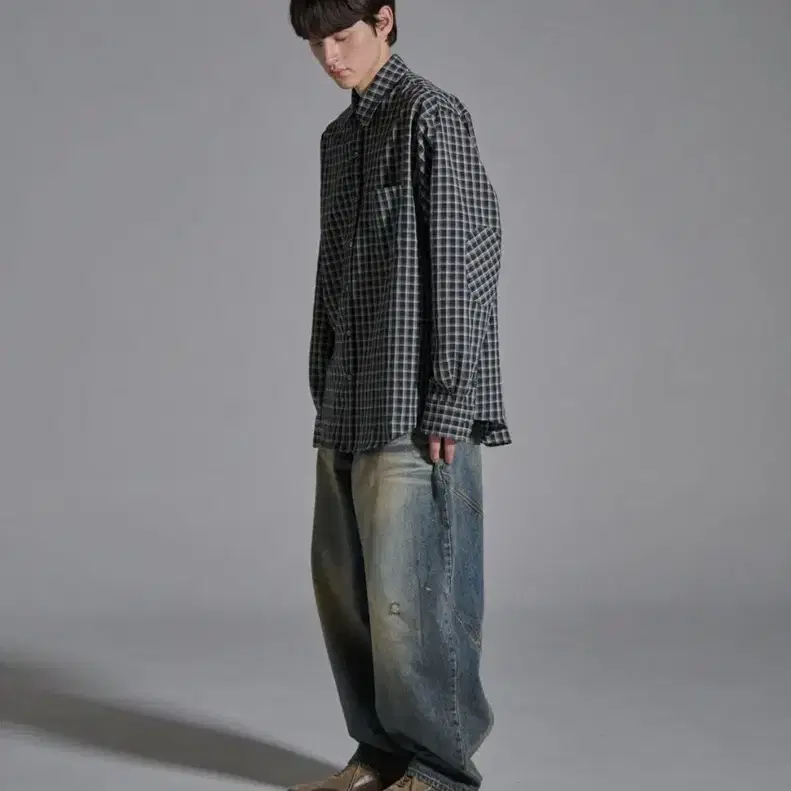 노운 bias tapered denim pants(blue) 1 데님팬츠